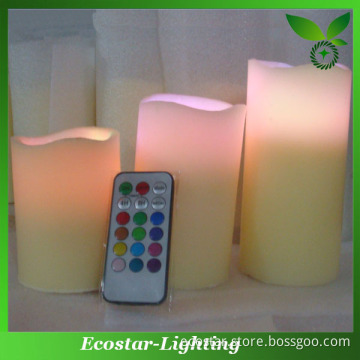 Colour changing remote control led candles